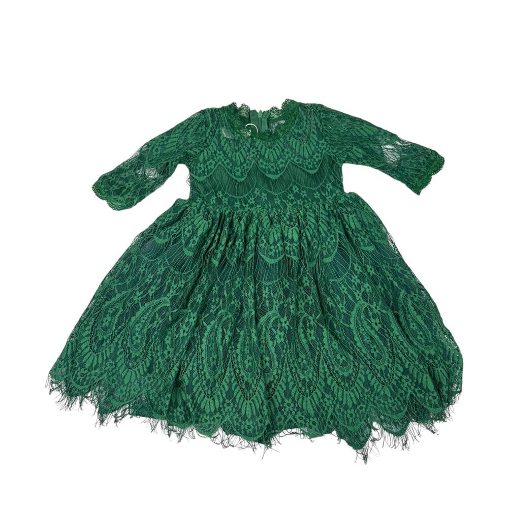 Trish Scully Green Lace dress